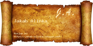 Jakab Alinka névjegykártya